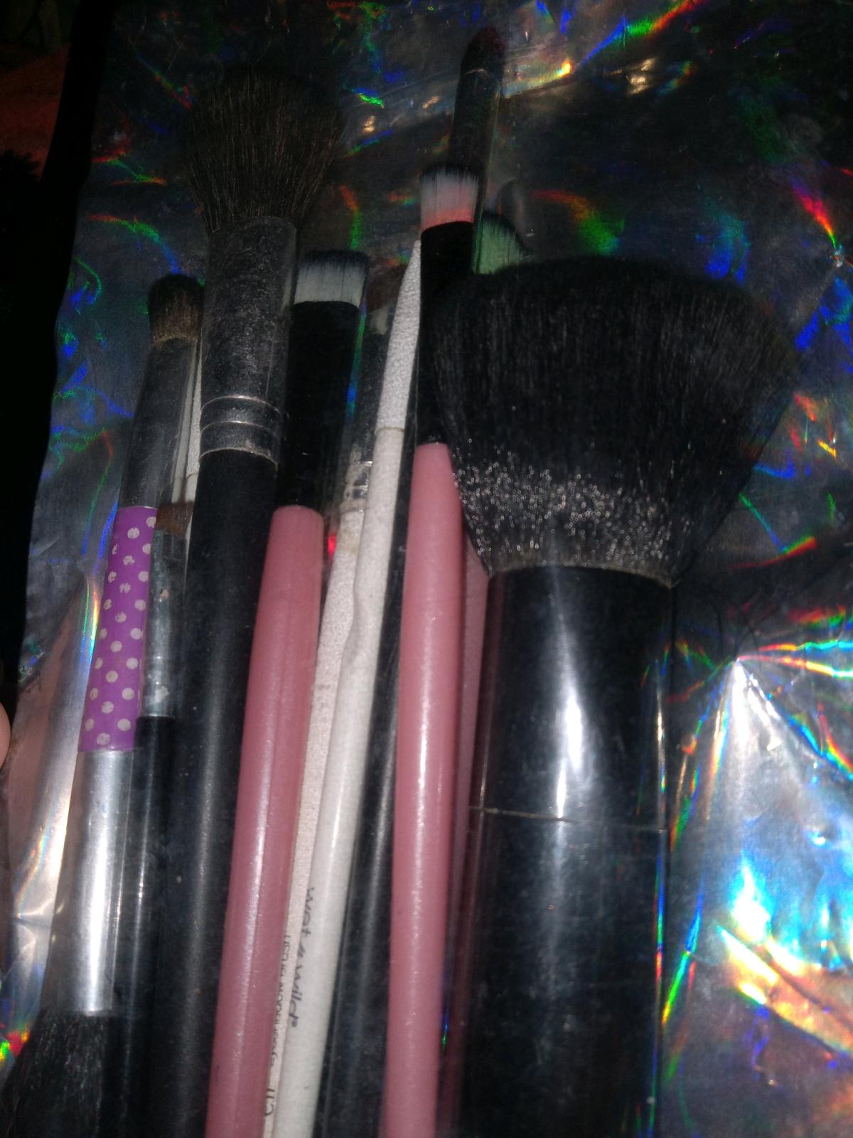 LipGloss and makeup brushes