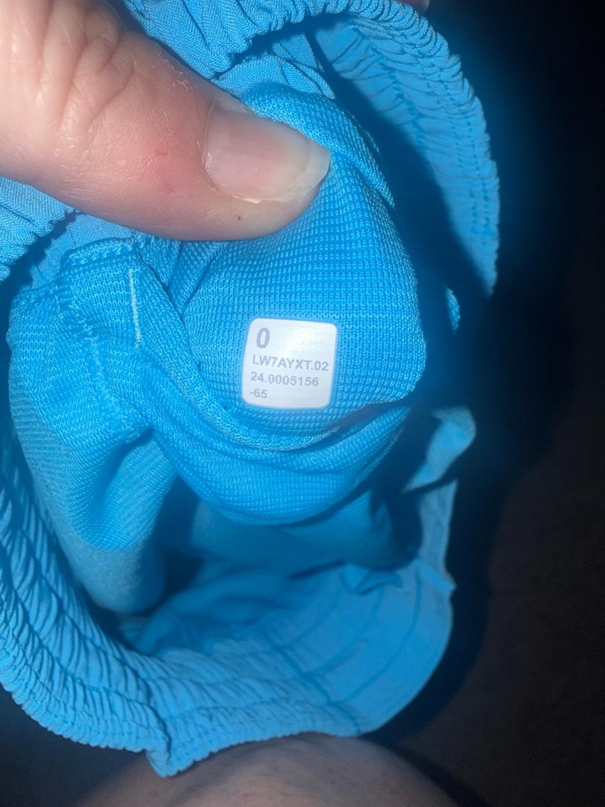 lululemon blue size 0 shorts