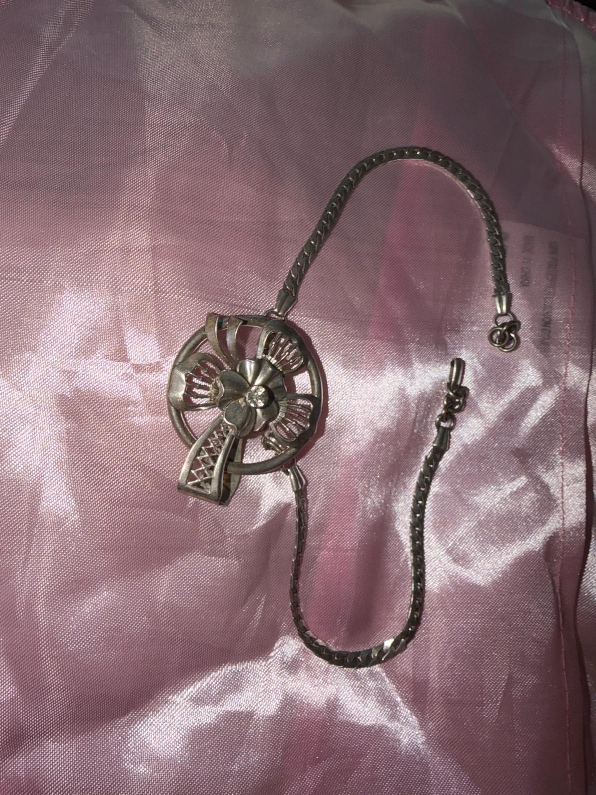 Vintage 1930 harry iskin sterling pendant on chain