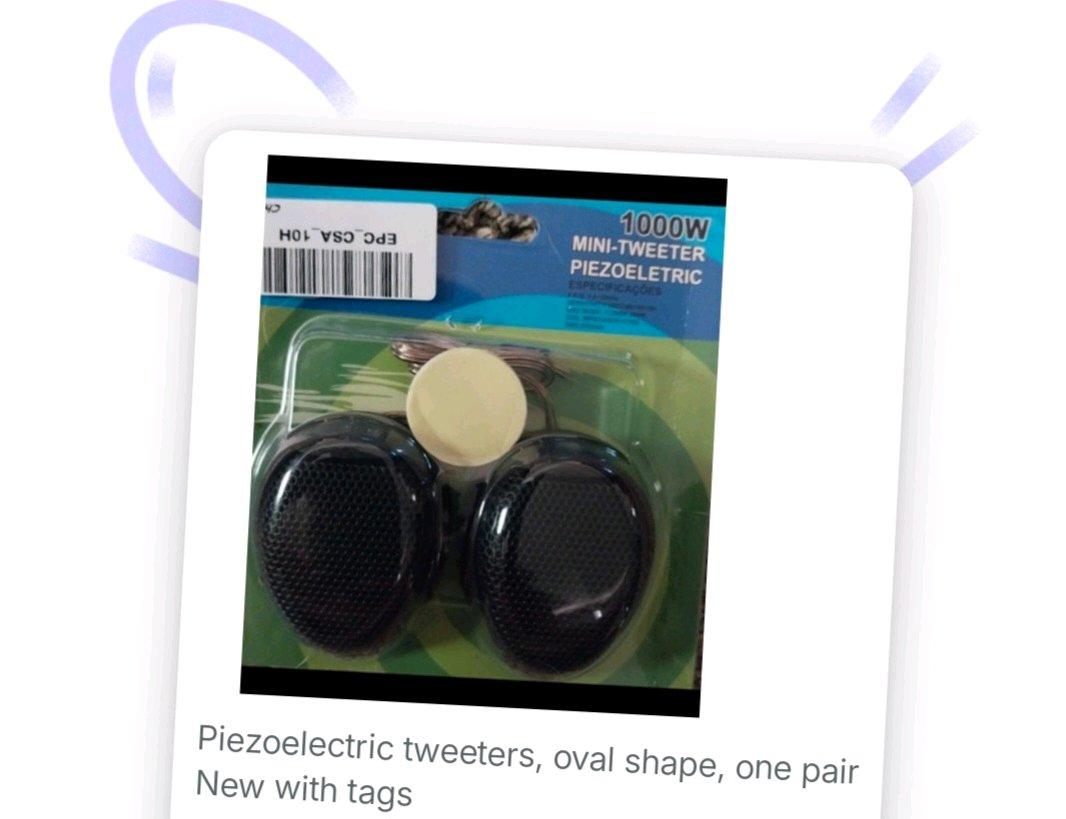 pair of tweeters use anywhere with mounting hardware