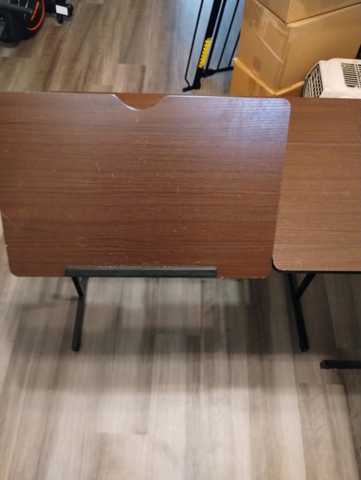 Lshaped desk with adjustable drafting section and shelves