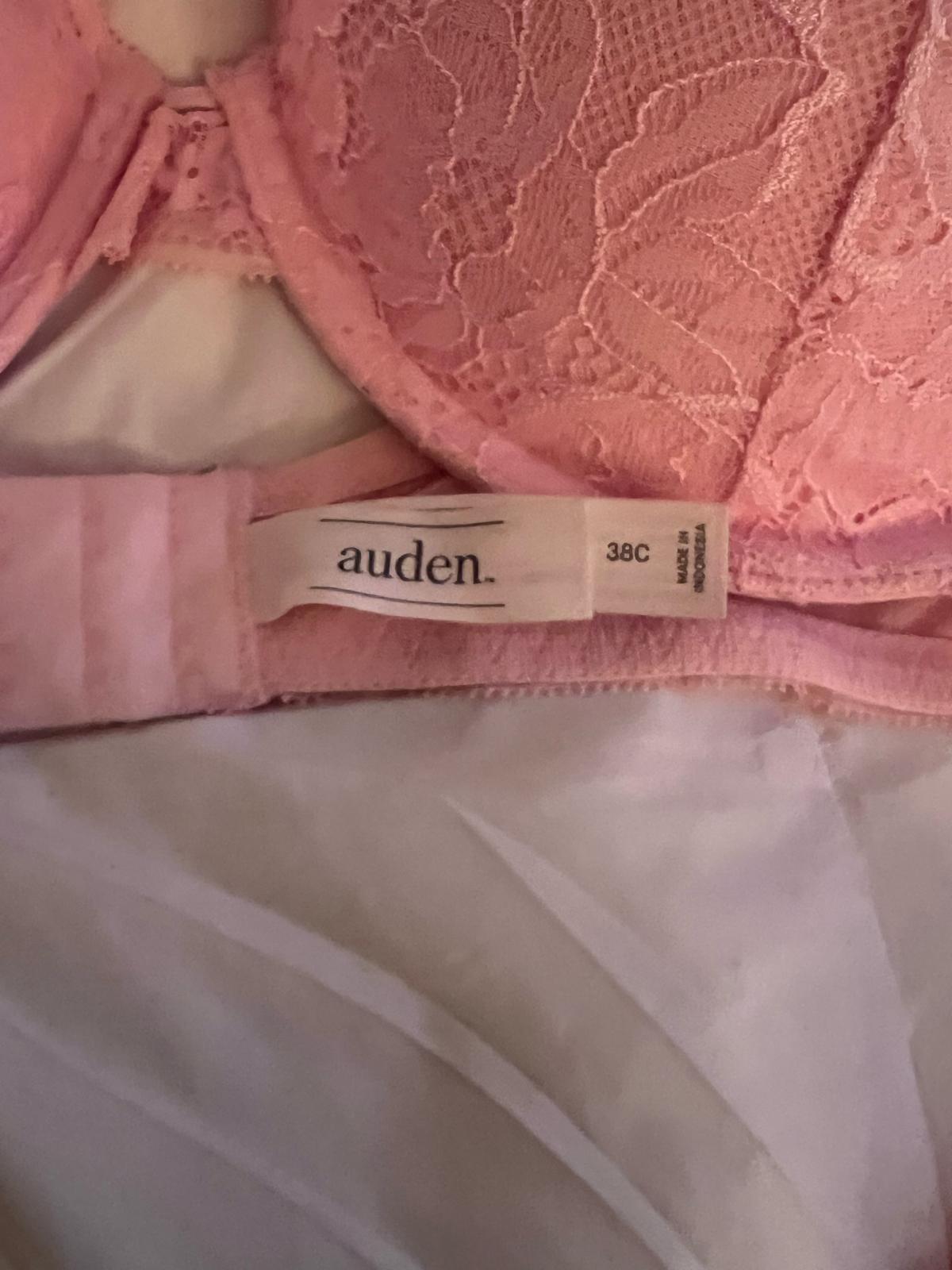 Pink lace lingerie set lg cup size 38C