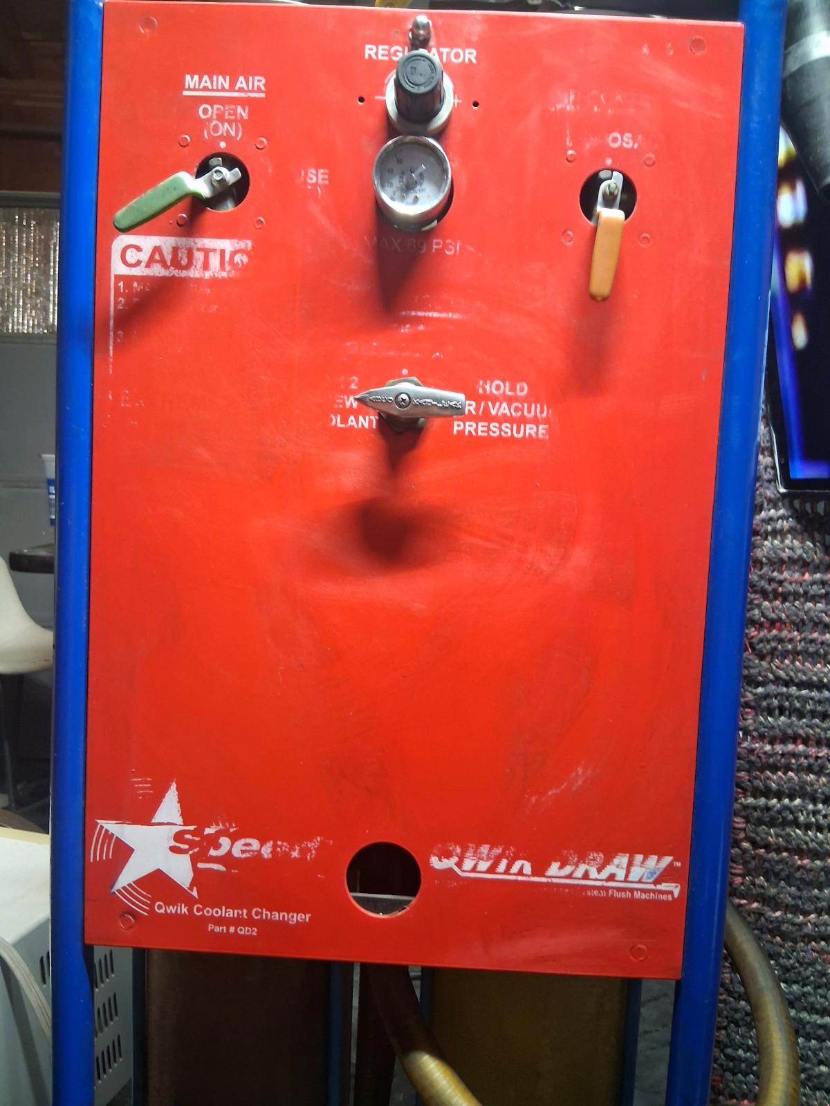 Title Qwik Draw Speed Draw Commercial Coolant Flush Machine