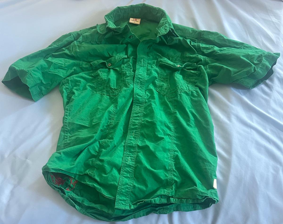 True Religion Men sportswear California style green short sl