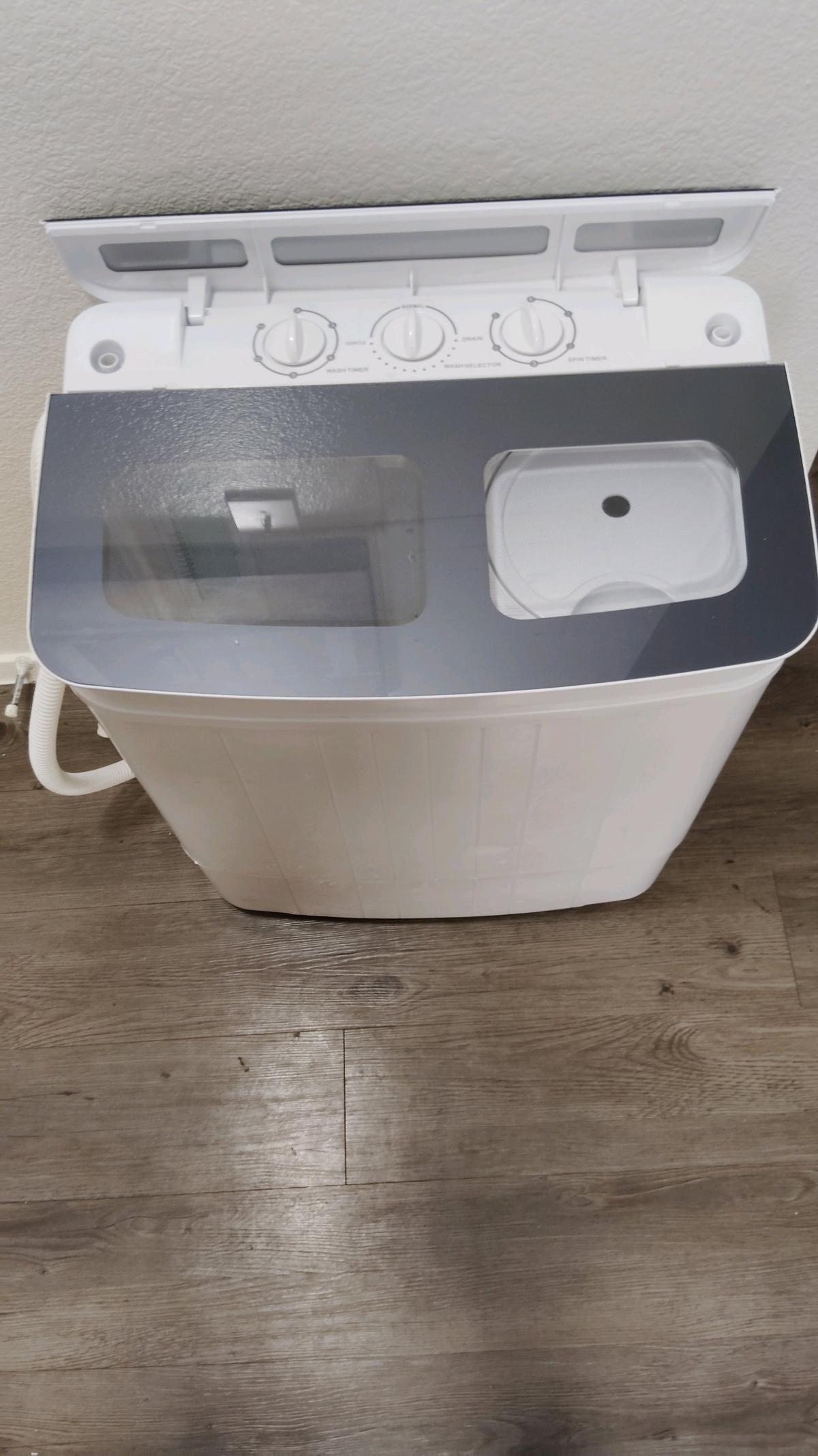 Portable Mini Washing Machine Compact Twin Tub Washer 88lbs