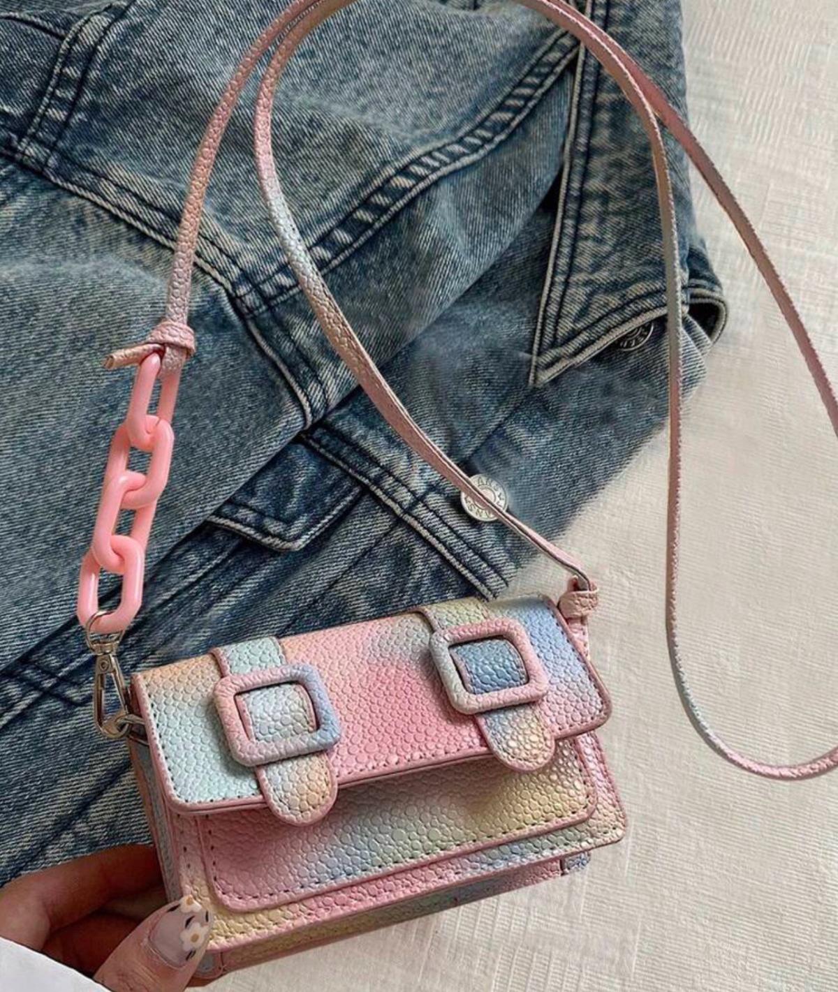 Multi Color mini crossbody bag  Tumbler Set