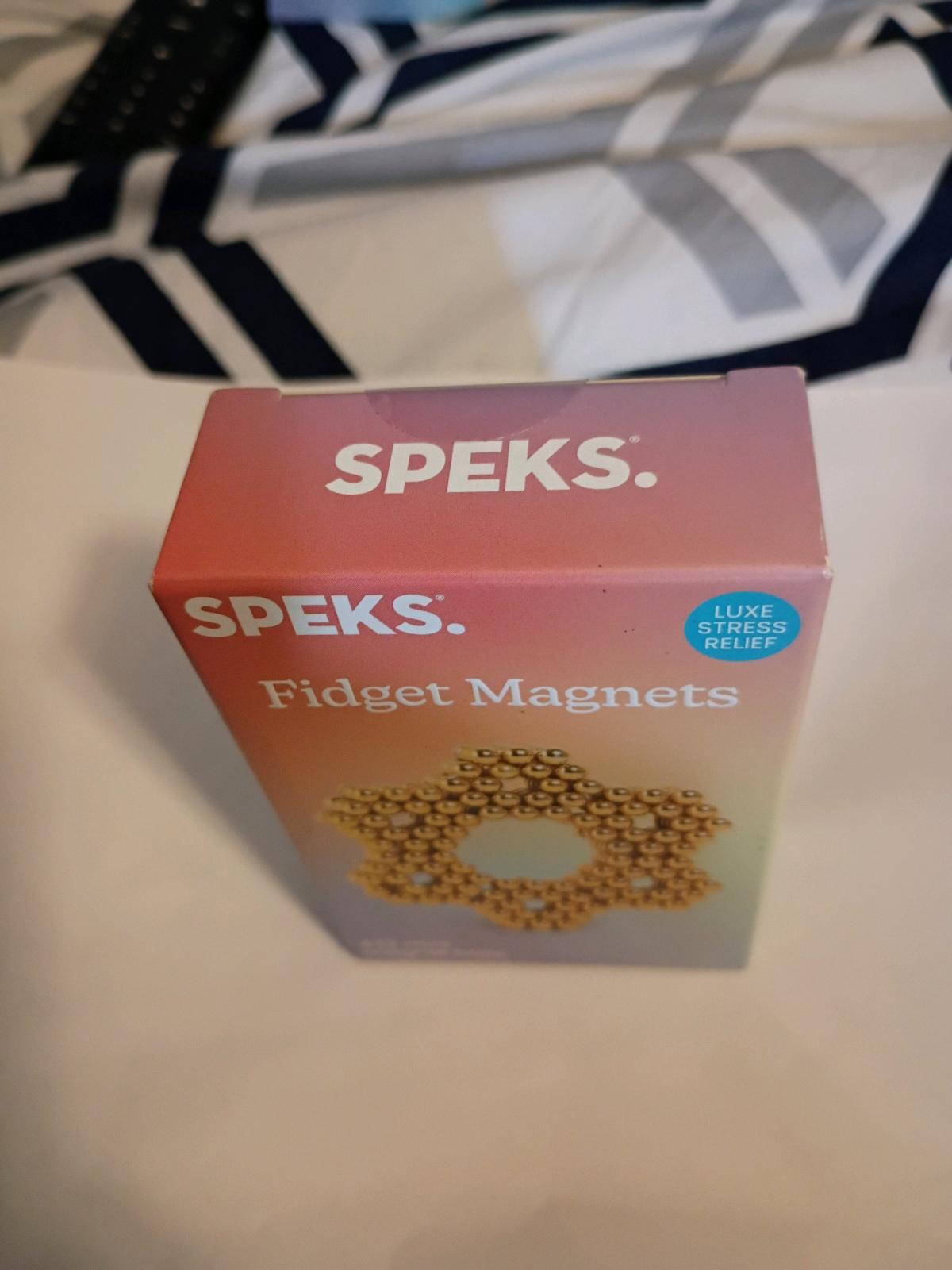 4 boxes of Speks Fidget Magnets