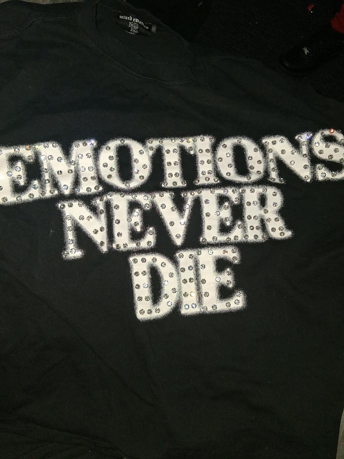 mixed emotions black tshirt