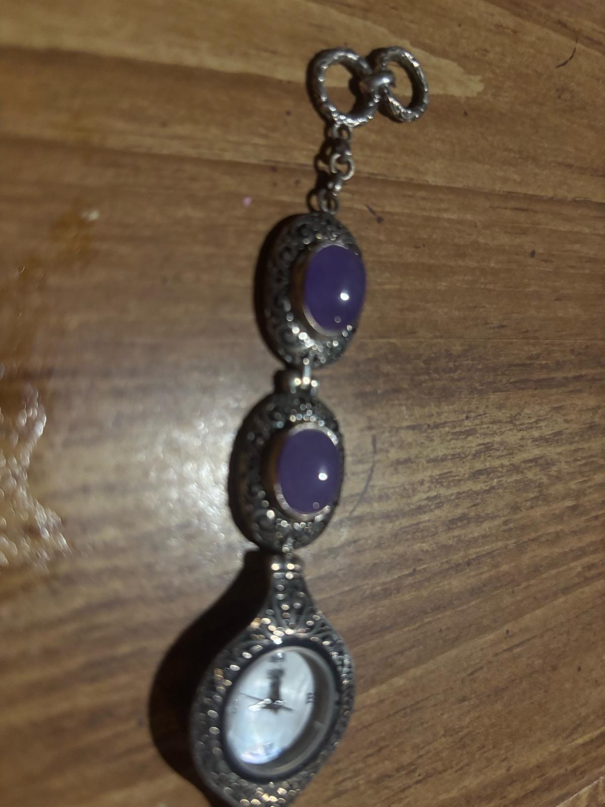 1962 Burmese Lavender Swiss Movement Sterling Silver