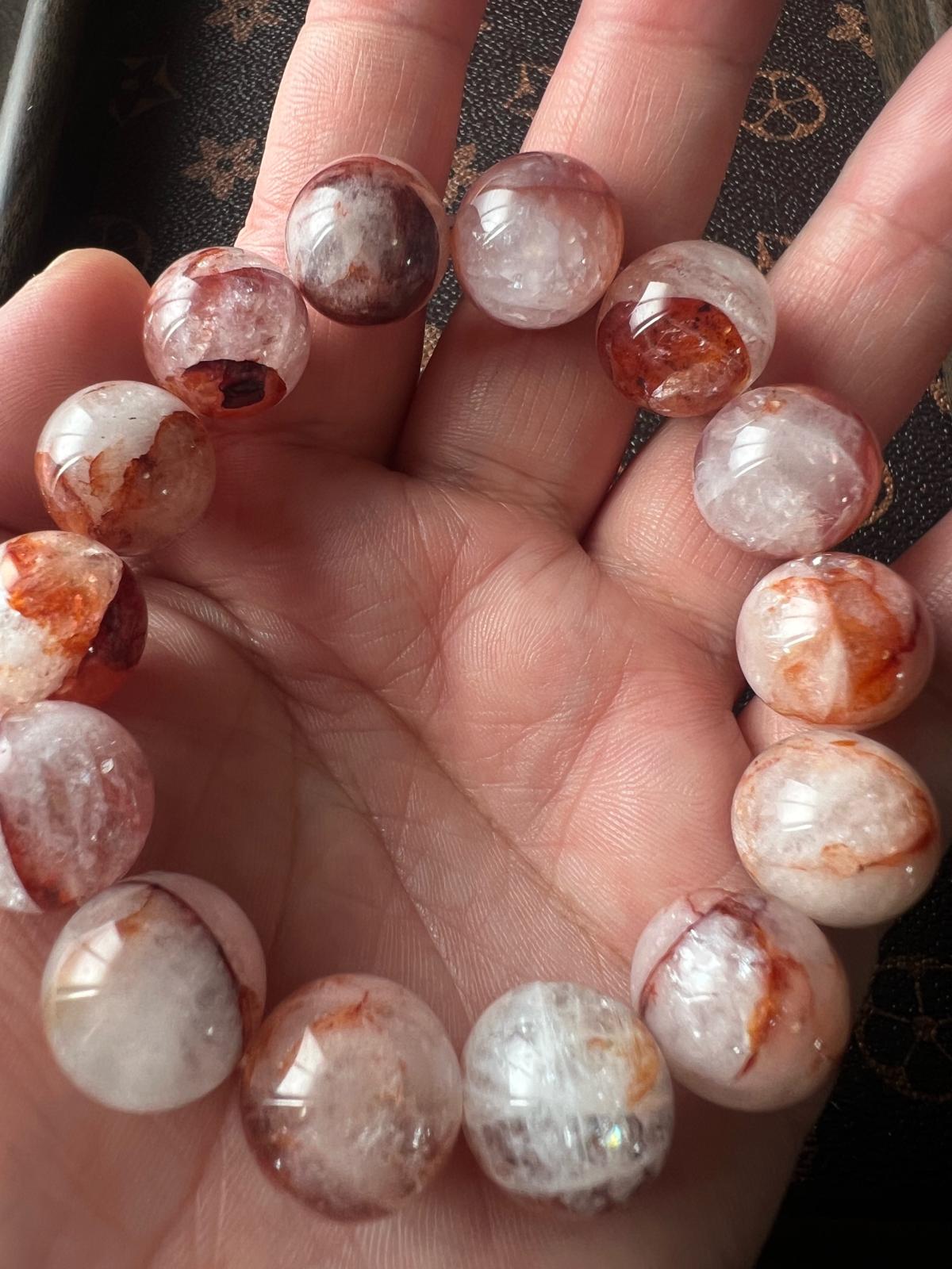 Natural Red Garden Quartz Bracelet 15mm