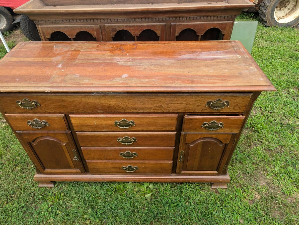 solid Cherry hutch