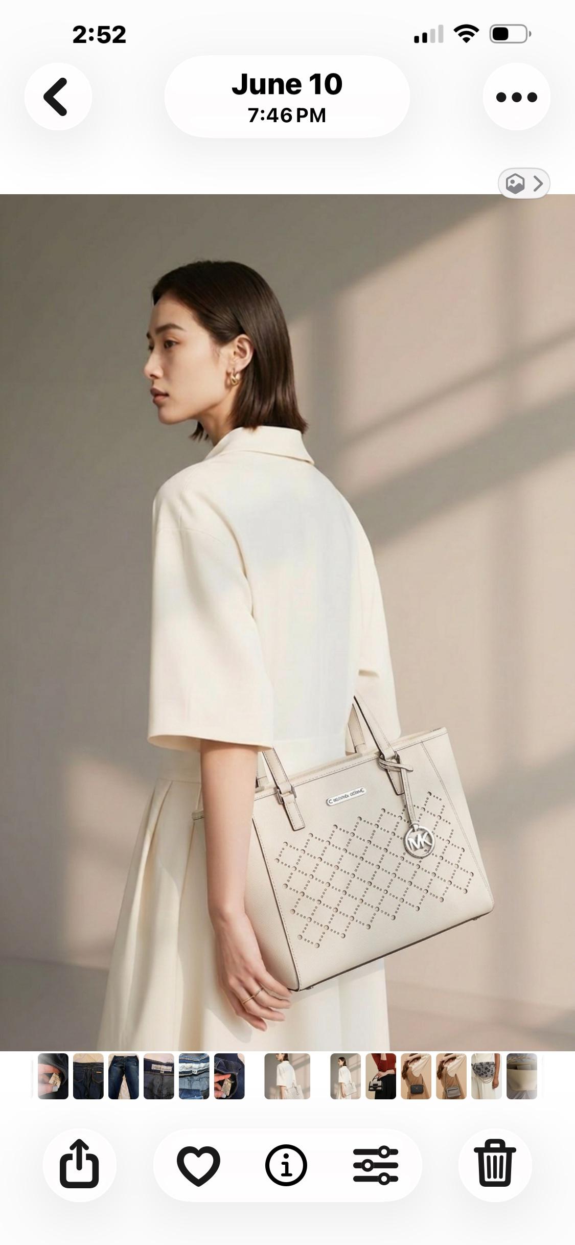 white large womens handbag used but in very good condition