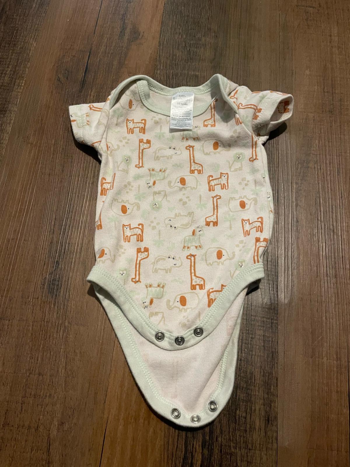 ten baby onesies 0 to 3 months