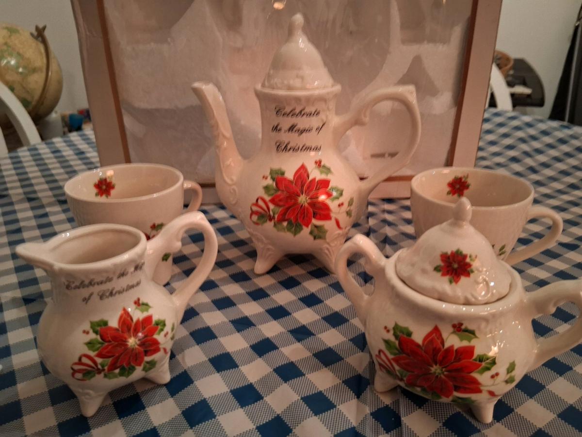 Christmas tea set