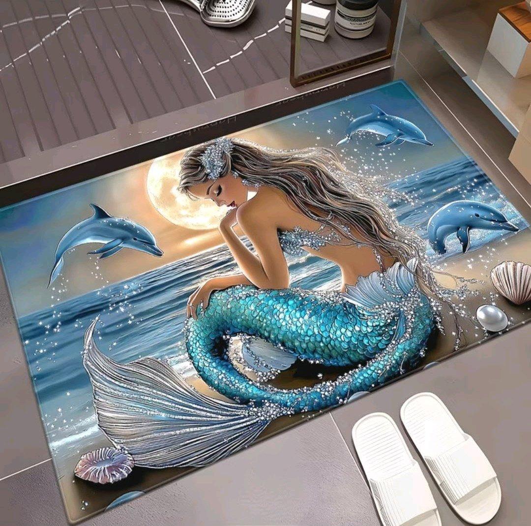 Mermaid area rug