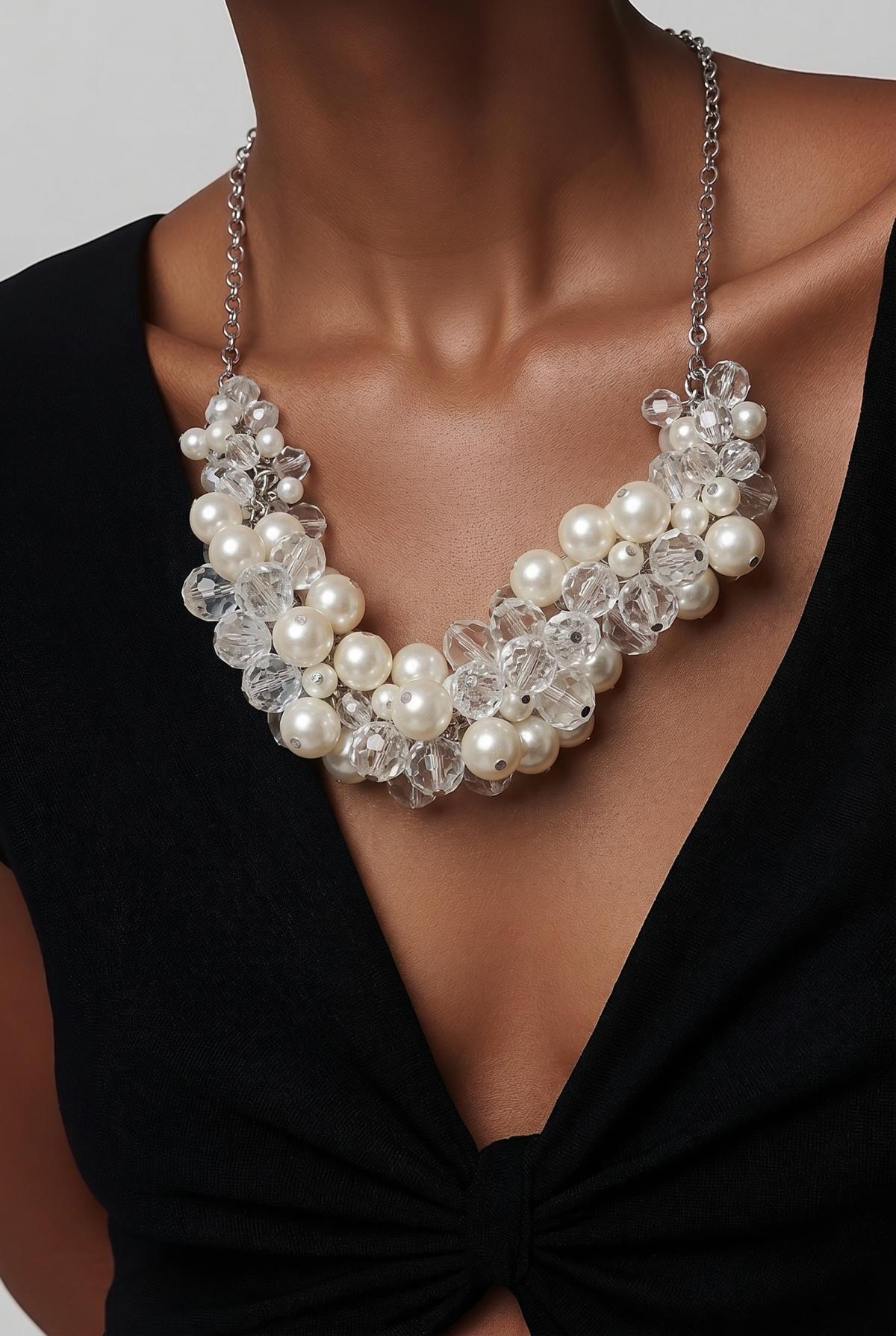 fashion pearl necklace like new