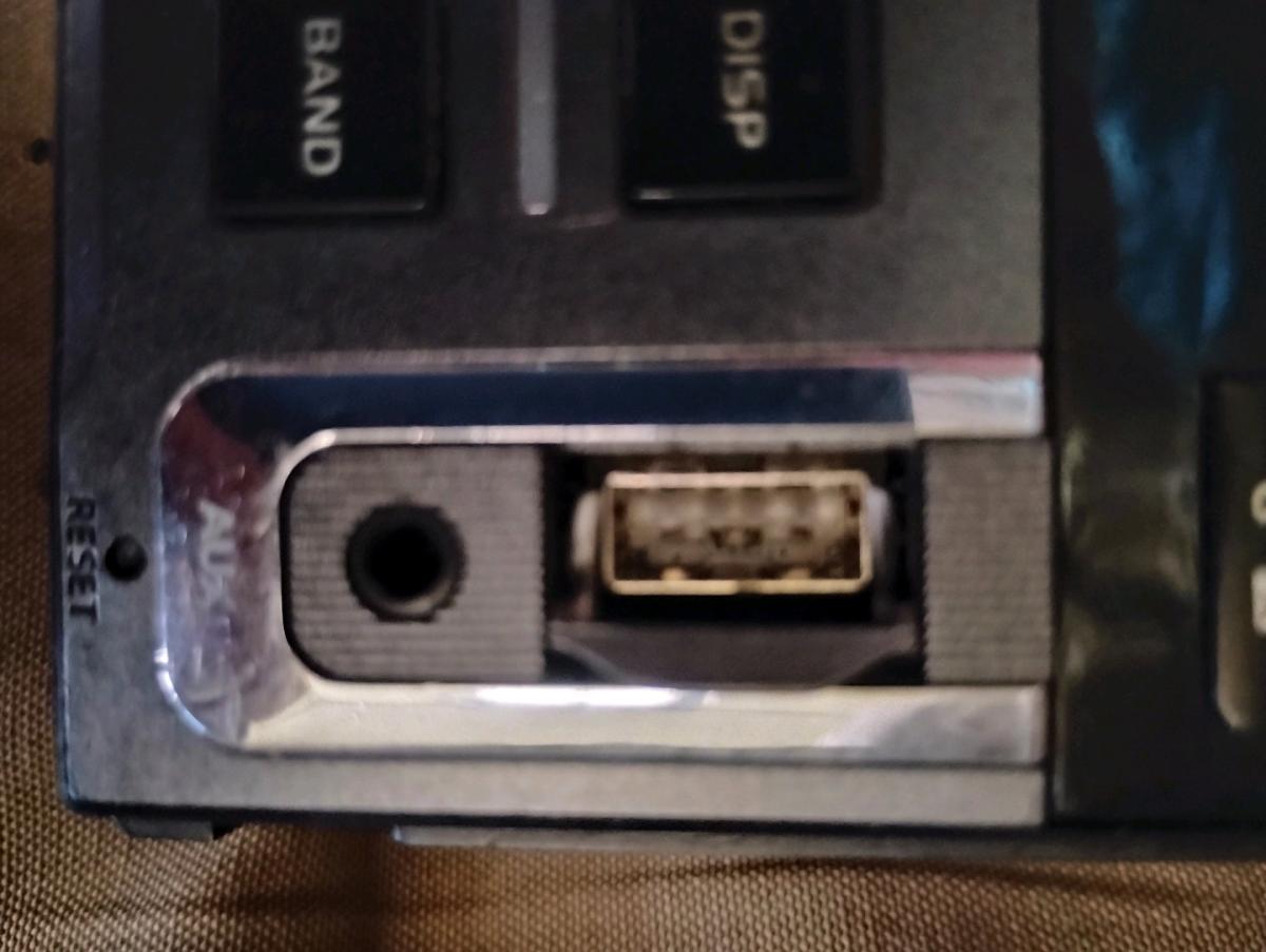 A  Car Radio with Bluetooth and charging spots