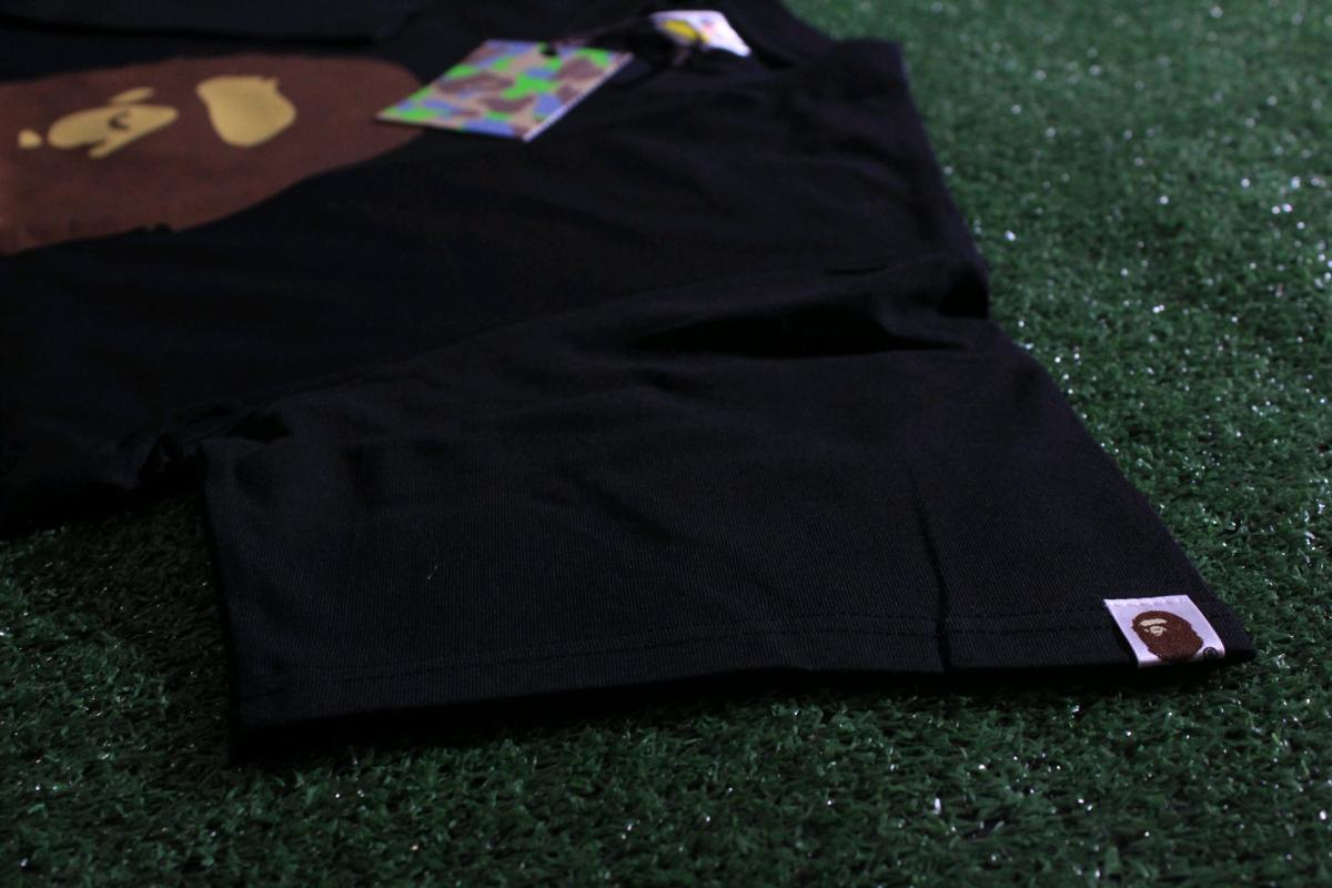 Brown Front And Back Ape Head Y2K T Shirt