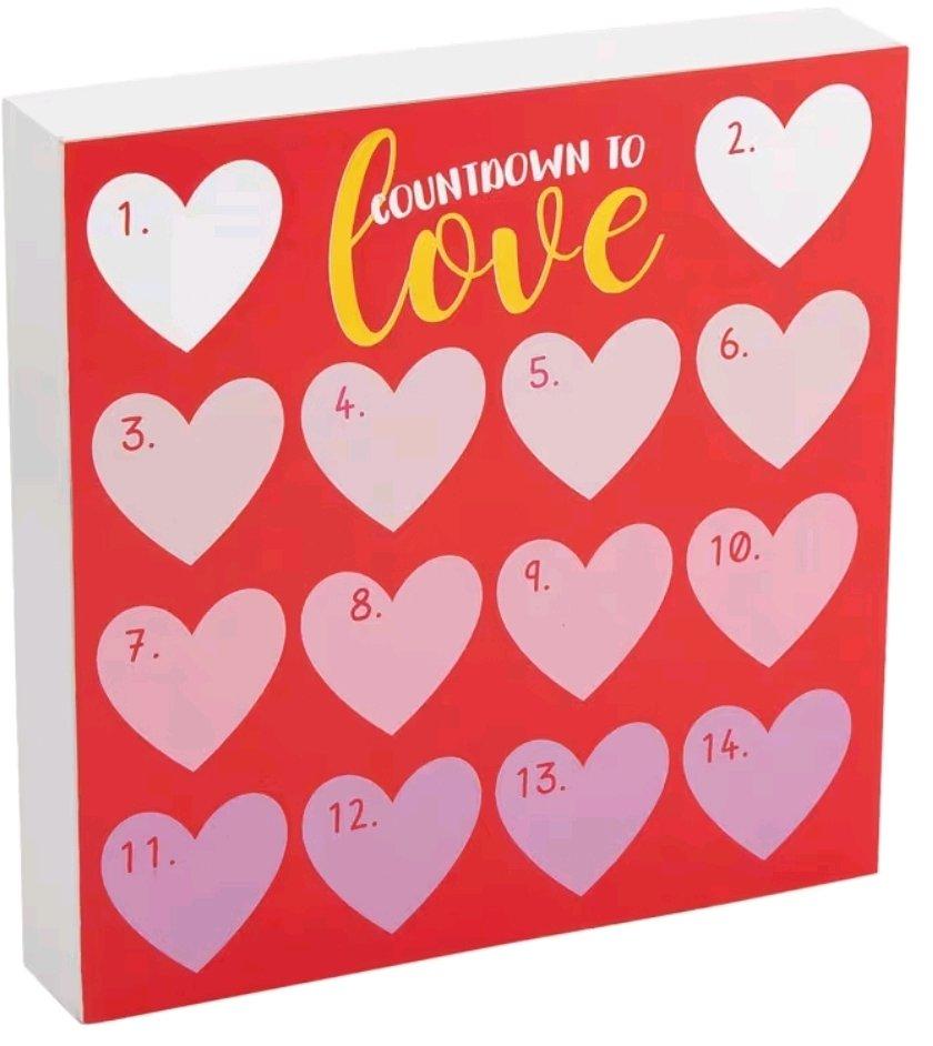 Countdown to Love Tabletop Sign