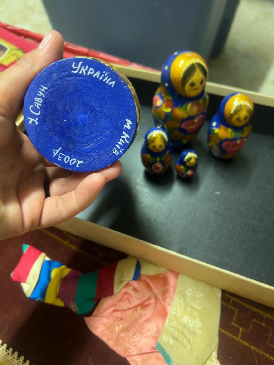 Signed Ukrainian Matryoshka Nesting Dolls  Kyiv 2003  Hand P