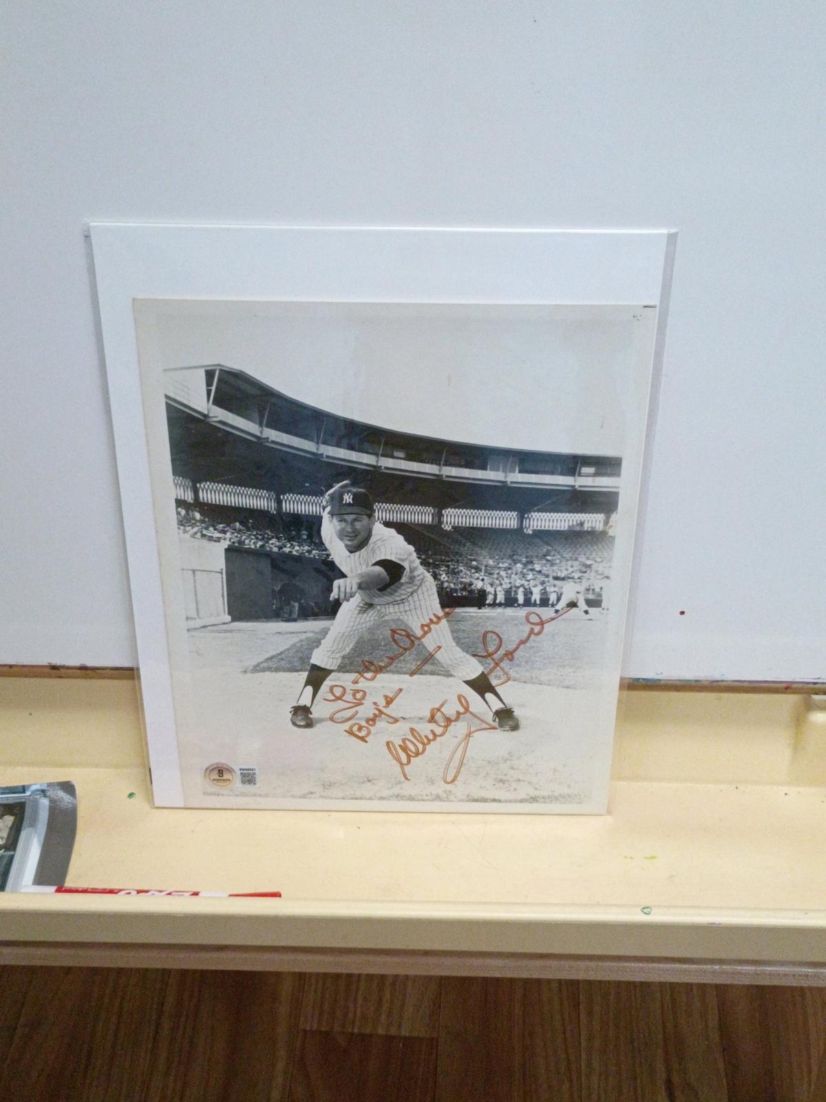 MLB Signed Baseball Player Photo Certified Authencity