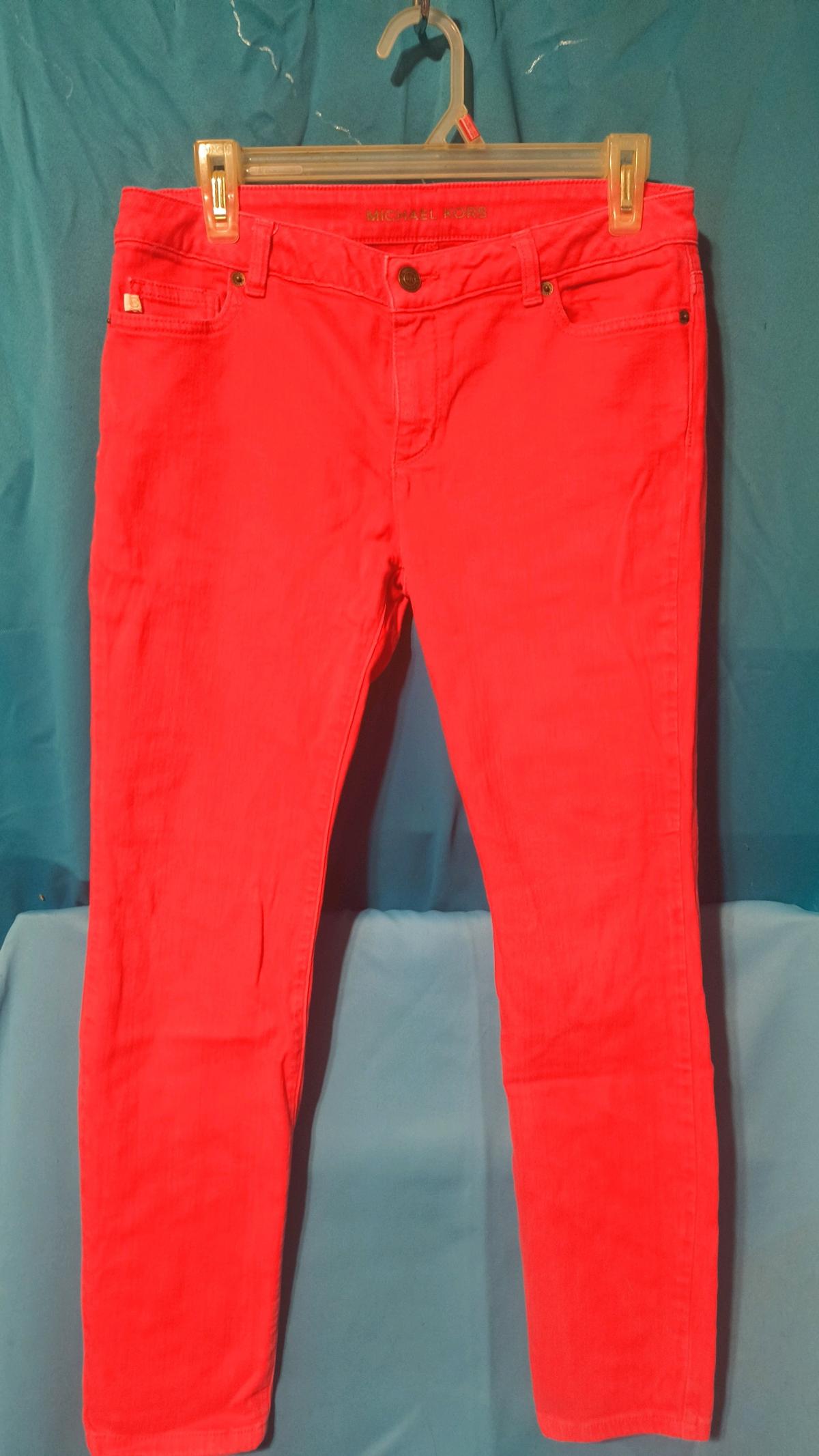 Michael Kors Red skinny jeans