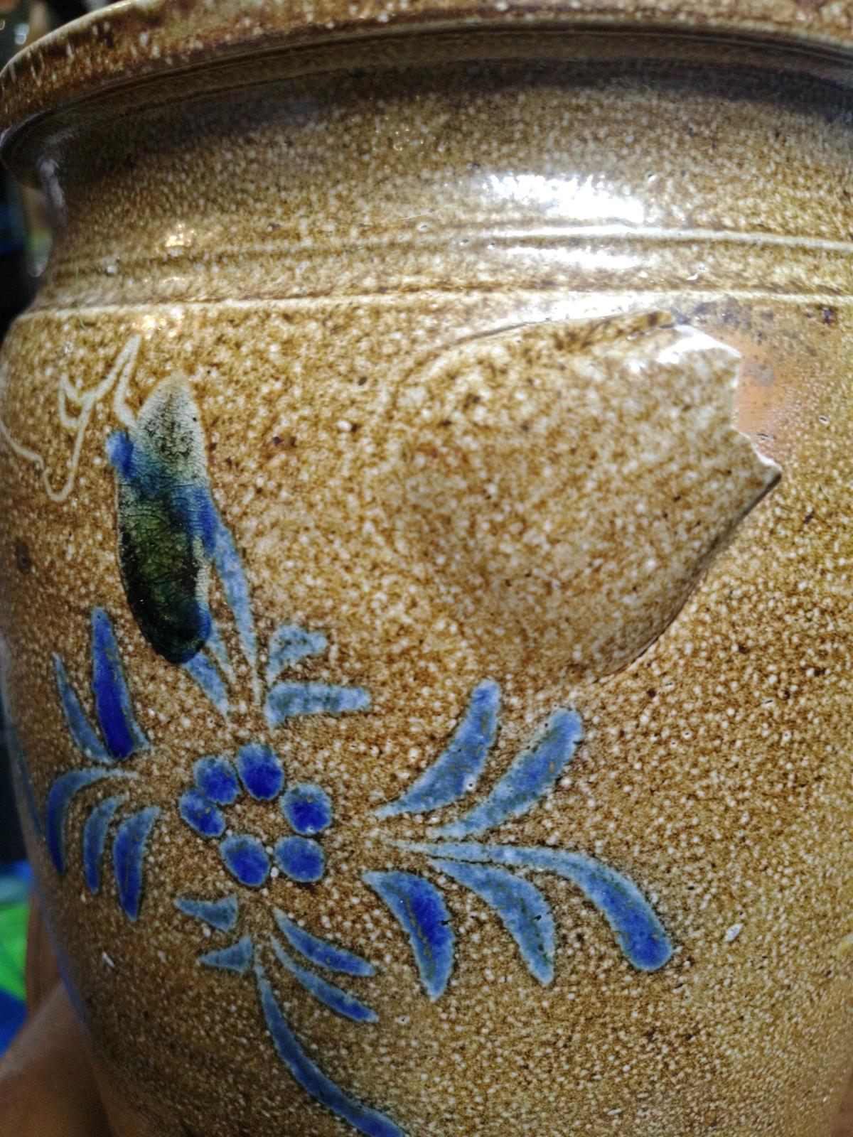 Large HandThrown Salt Glazed Stoneware