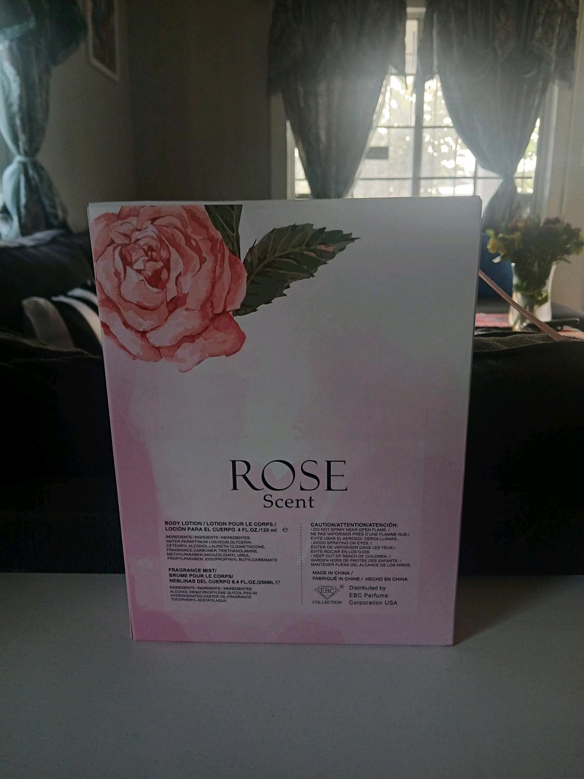 Brand New EBC Rose Scent Perfume  Body Lotion Gift Set