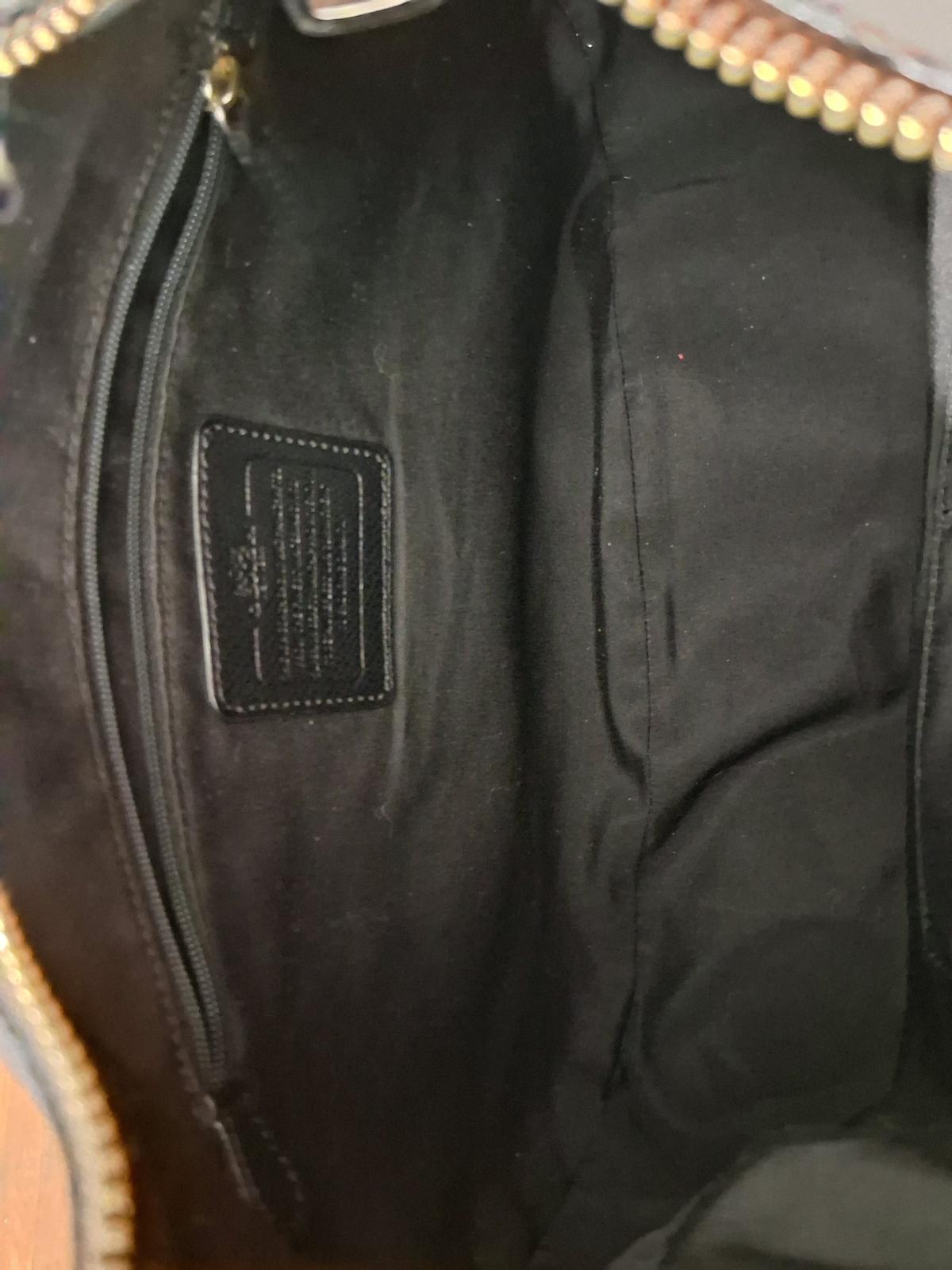 Coach Black and Brown Monogram handbag