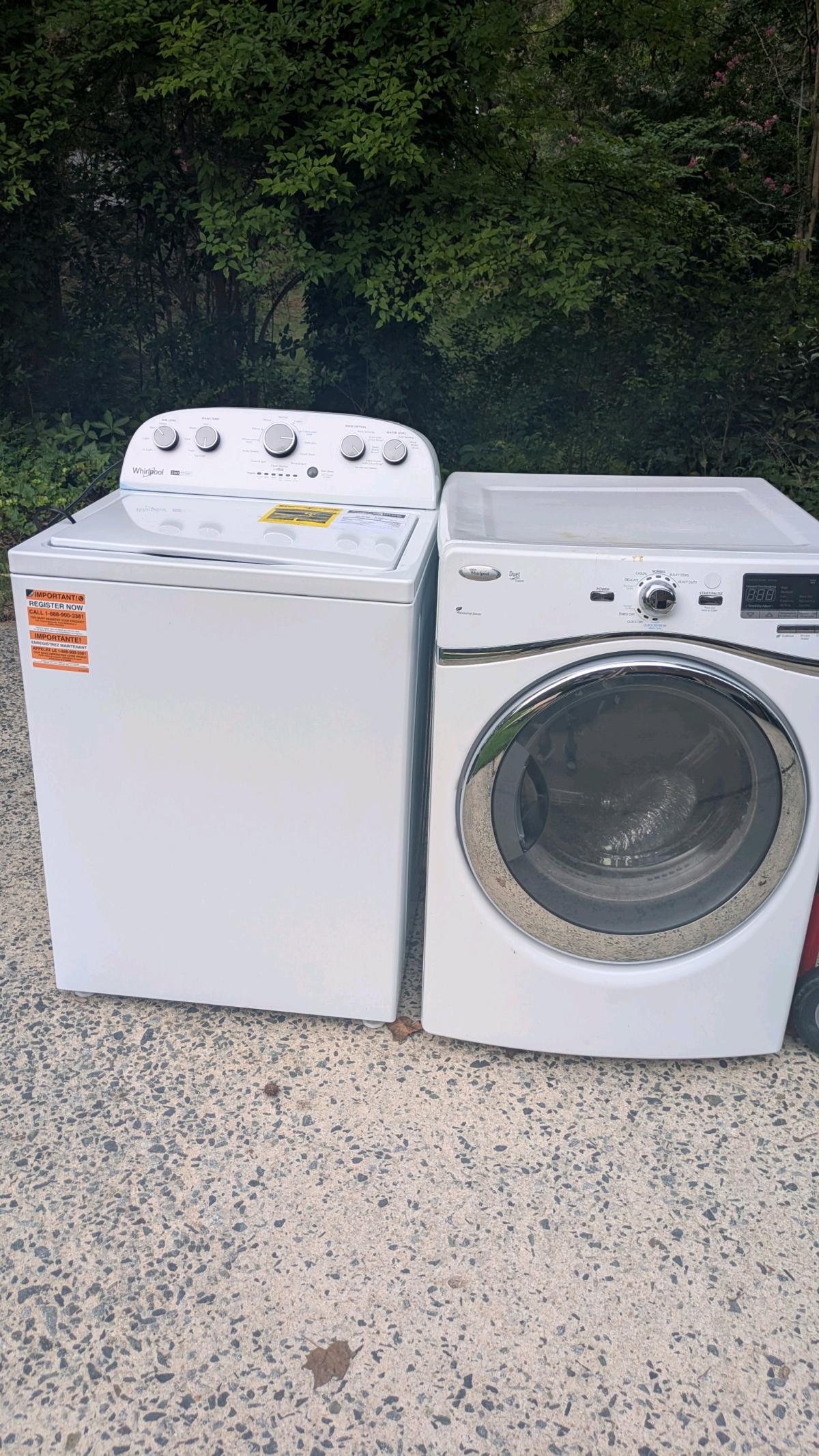 whirlpool washer and dryer set 350