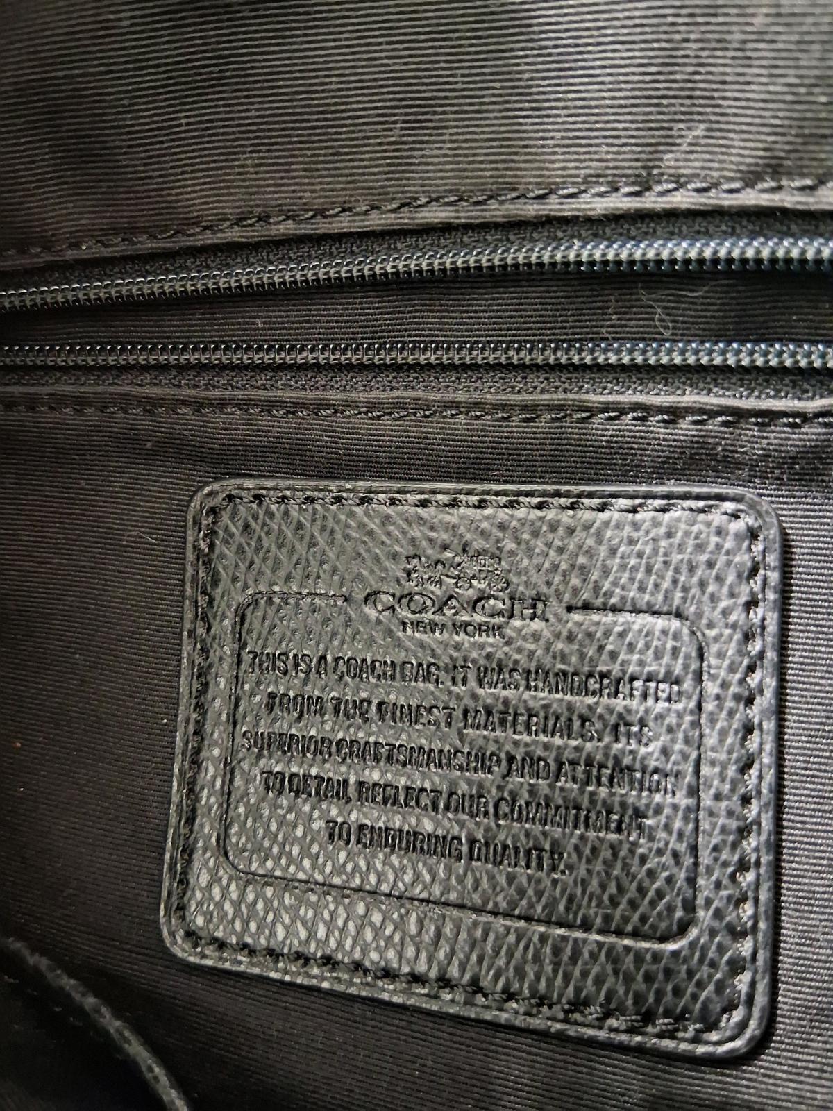 Coach Black and Brown Monogram handbag