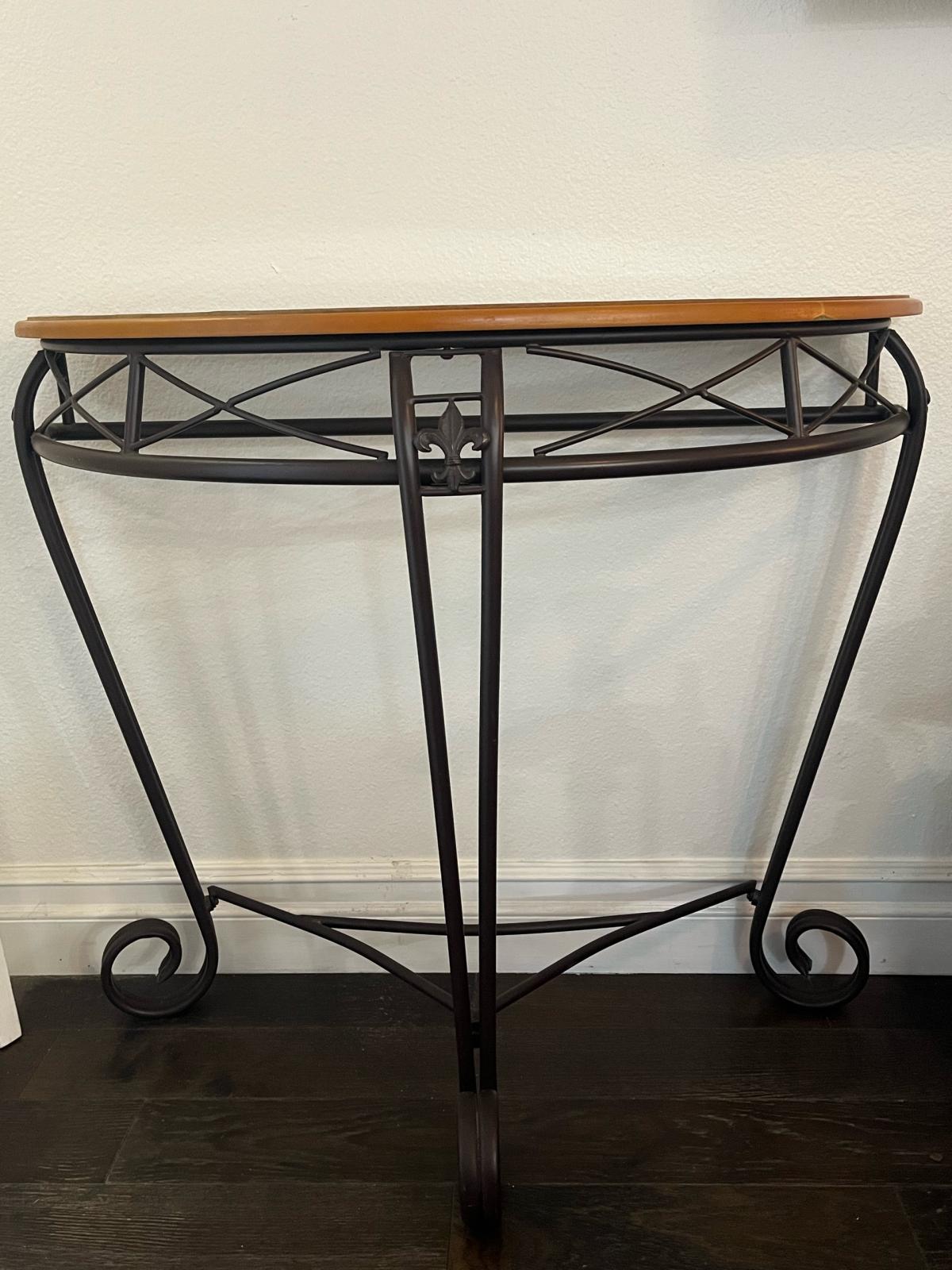 Demilune Entry Way Console Table