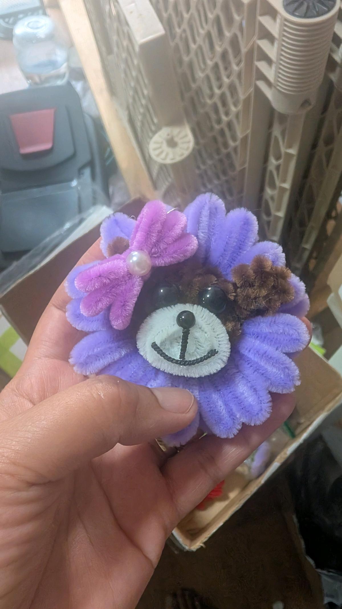 handmade flower animals keychains
