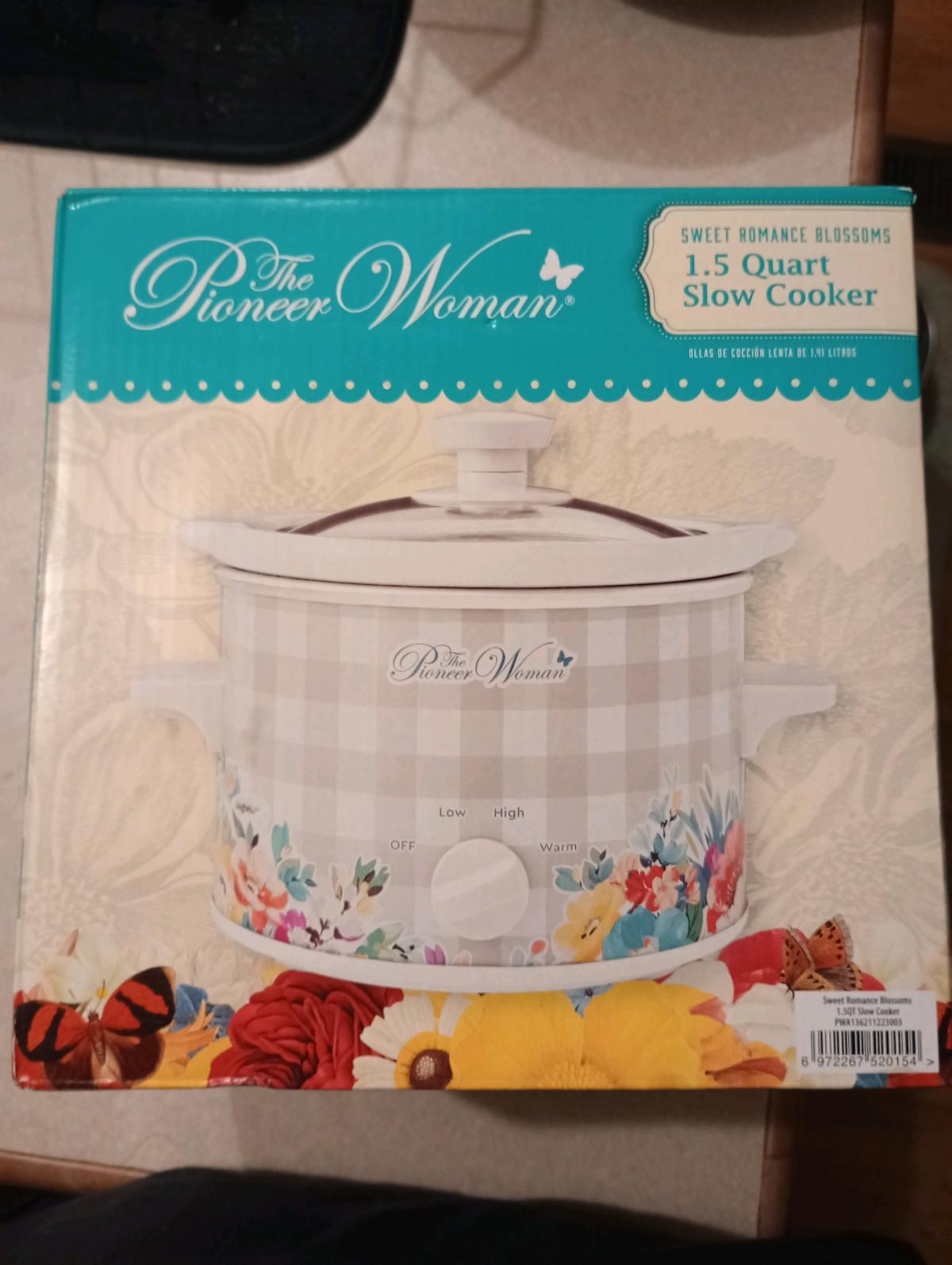 pioneer woman one and a half quart slow cooker