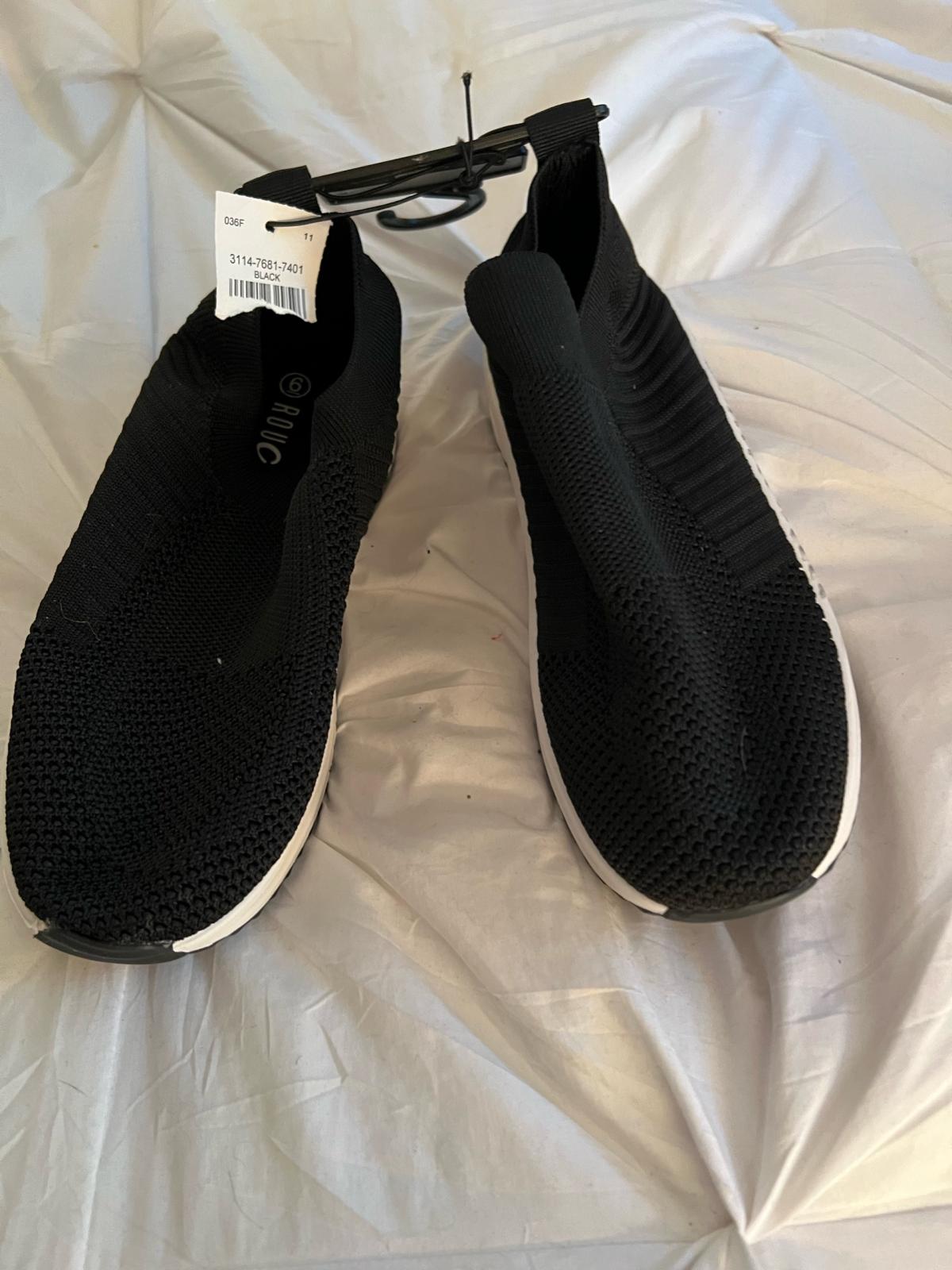 fashion sneakers black size 8