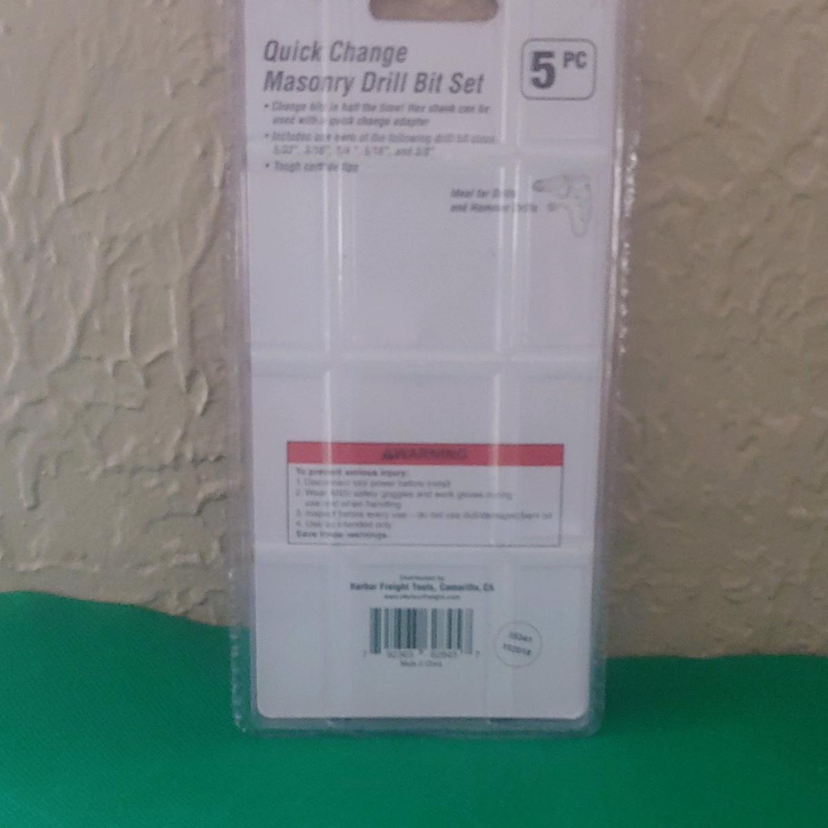 Quick Chance Masonry Drill Bit Set 5PC