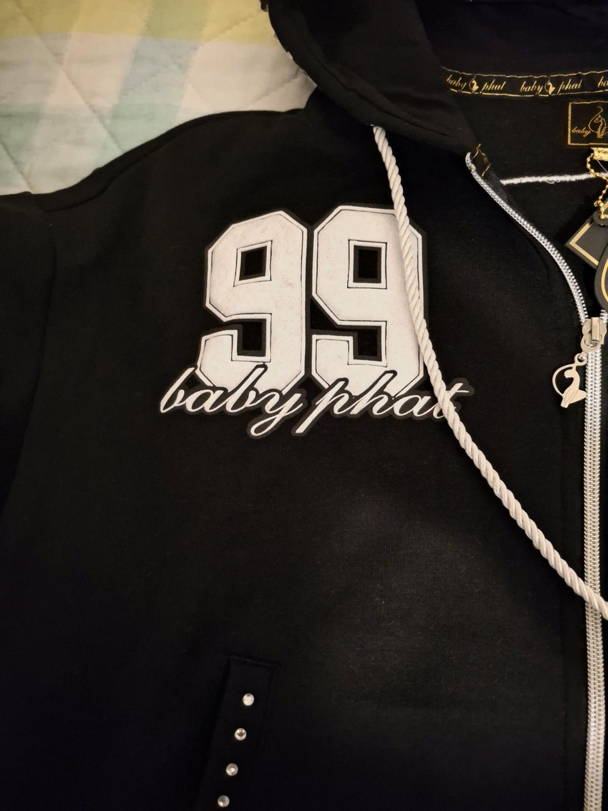 BABY PHAT Black SHORT SLEEVE Hoodie
