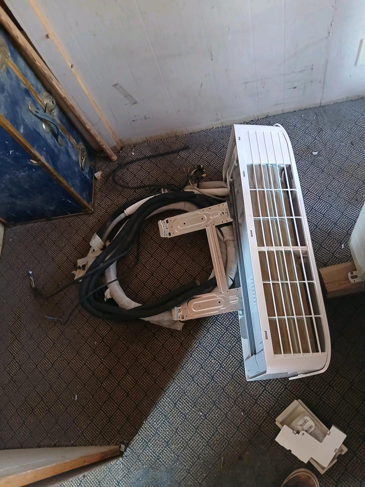 mini split outdoor unit with all hook ups