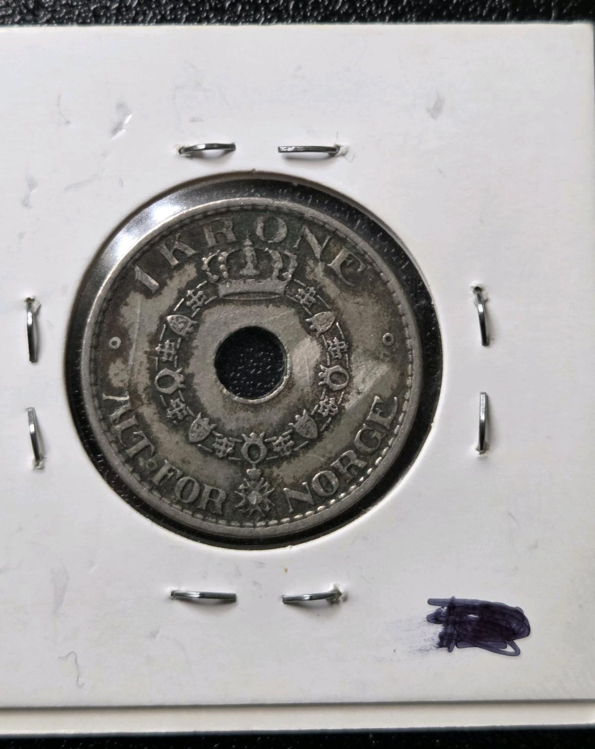A nice 1926 Norway 1 Krone Coin