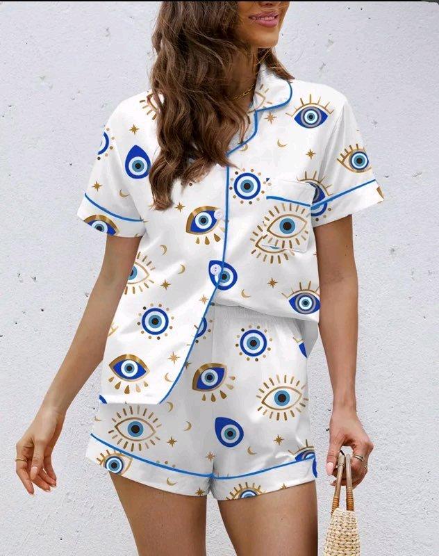 evil short set PJ blue or black line