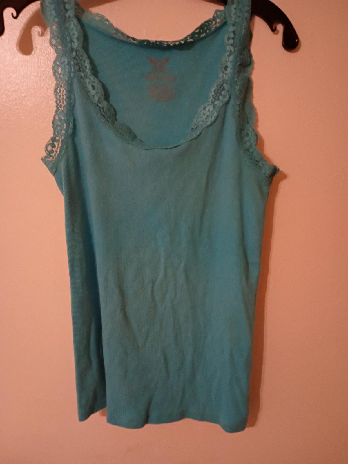 Womens Turquoise Tank Top