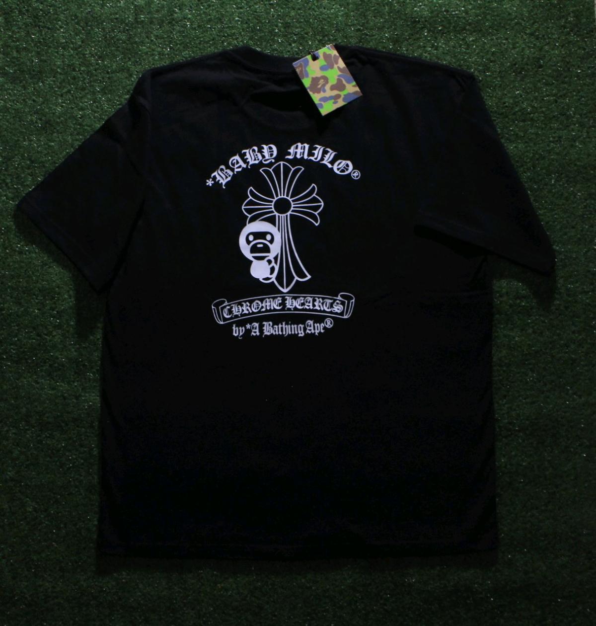 Mens Y2K Black Tshirt Ape Head Logo
