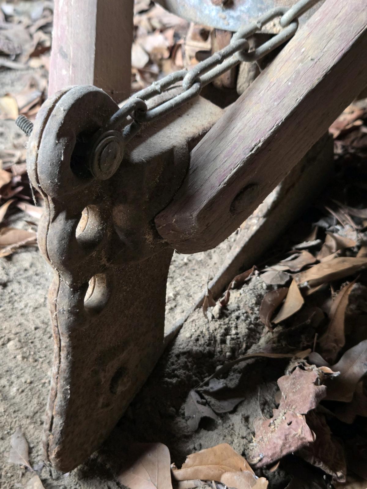 old seed spreader with potential for art
