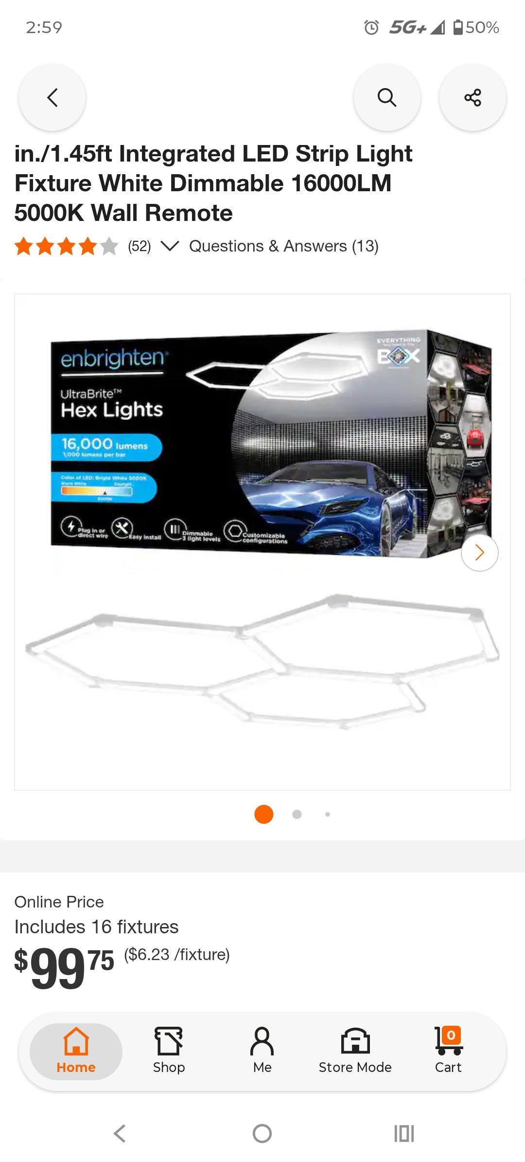 selling enbrighten hex led lights 100