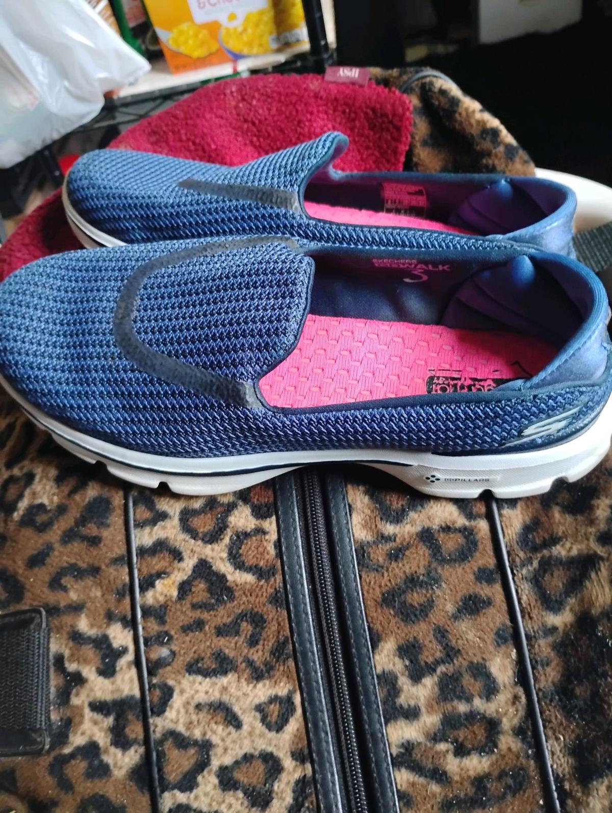 A  Nice Blue  and Pink Womens Pair of Sketchers