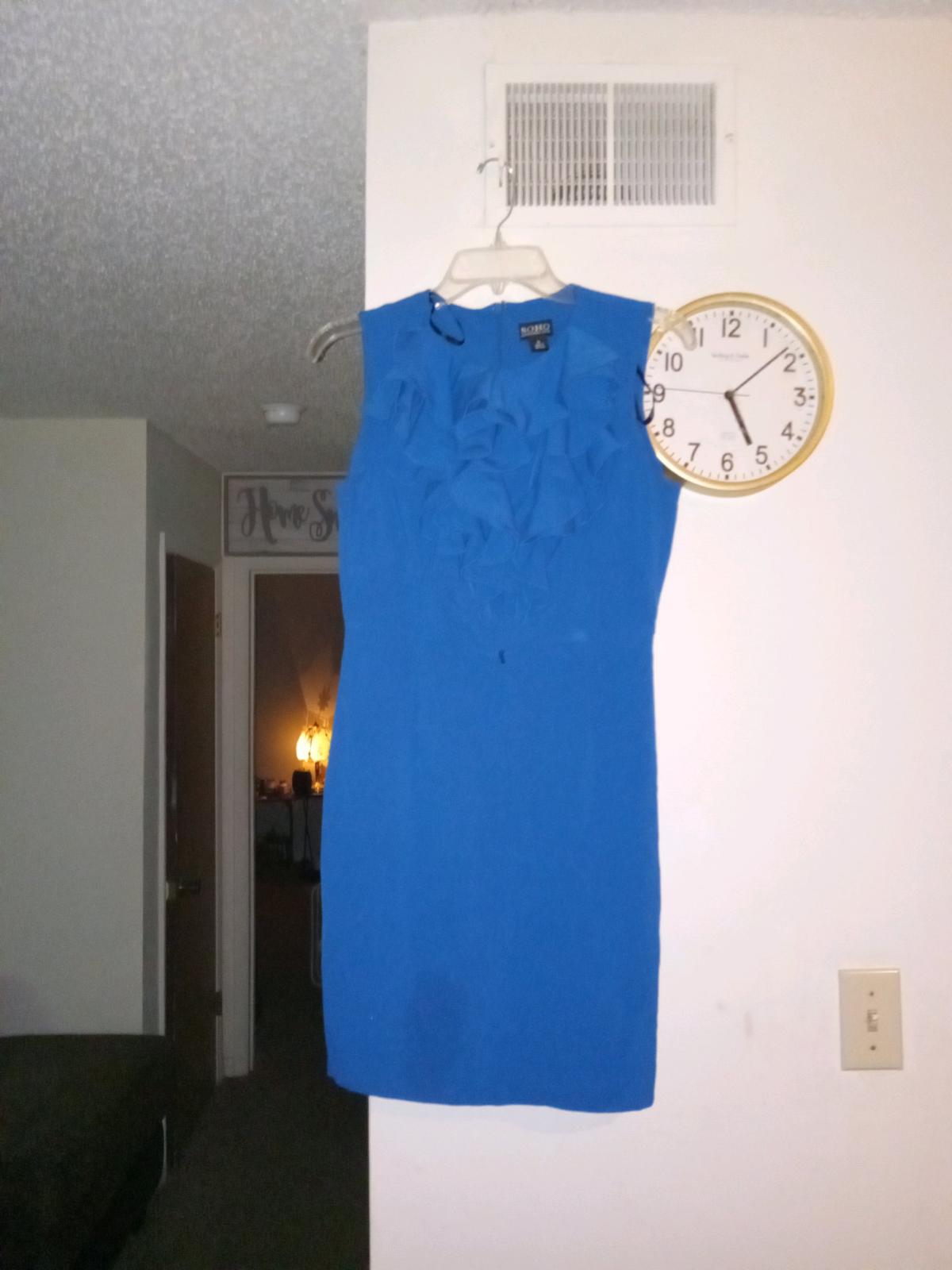 This is a royal blue Soho Apparel Ltd dress in size 6 featur