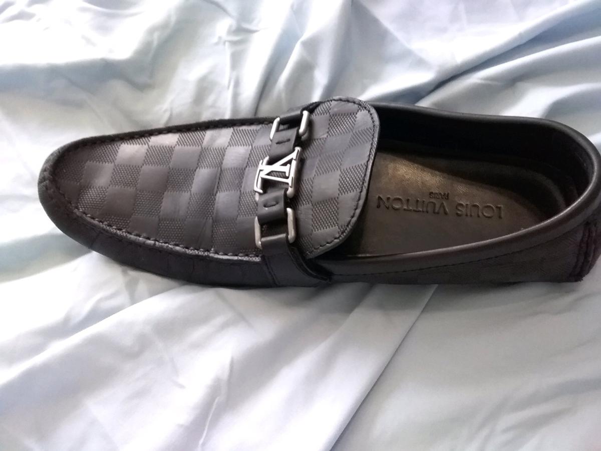 Louis Vuitton Hockenheim Damier Graphite Driving Loafers 9