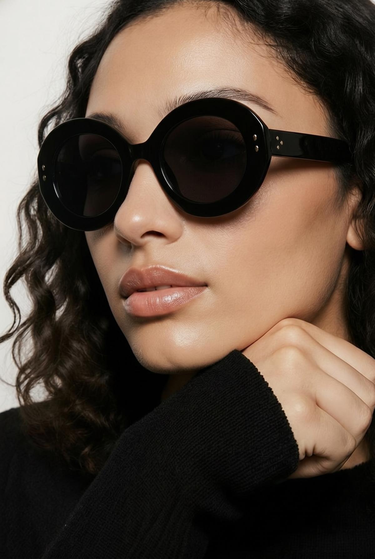 black fashion sunglasses mint condition