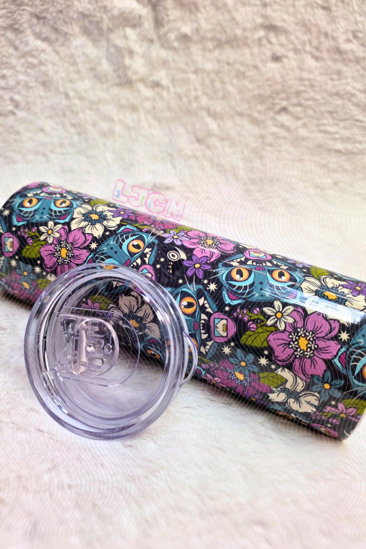 DERPY FLORAL 20oz SKINNY TUMBLER