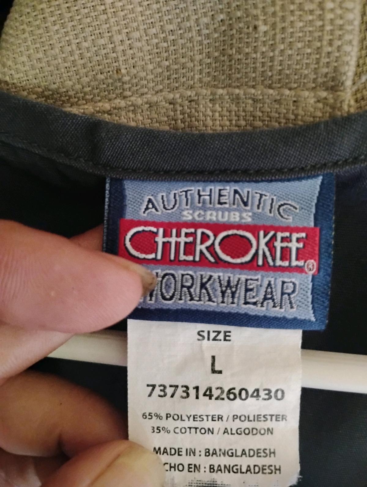 A Grey Womens Large Scrub Top